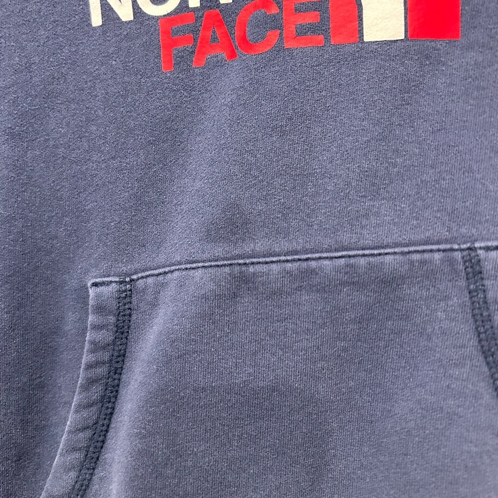 TNF Boys Navy Hoodie size small or 6 - Picture 3 of 5